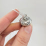 detailed acorn top of pendant with large built in bail
