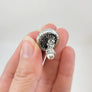 underside of mushroom hat necklace