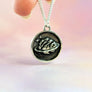 neurodivergent brain necklace in sterling silver