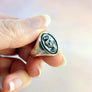 solid sterling silver handcrafted dodo bird signet ring