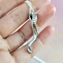 detail of scales on dragon tail necklace