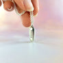 custom stamped pill drug necklace in sterling silver handmade