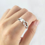 backside of handmade frog ring