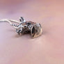 magical faceted underside of unicorn head necklace