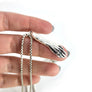 silver forearm necklace