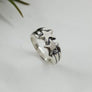Shooting Star Ring handmade in sterling silver