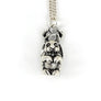 jackalope necklace in sterling silver