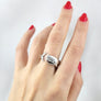 rugged handcrafted sperm whale ring