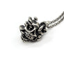 handmade mushroom skull pendant