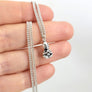 silver handmade alien charm