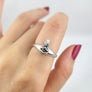 handmade zen alien ring