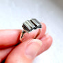 sterling silver open book ring by xannefran