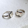 handmade sterling silver book rings by xanne fran studios