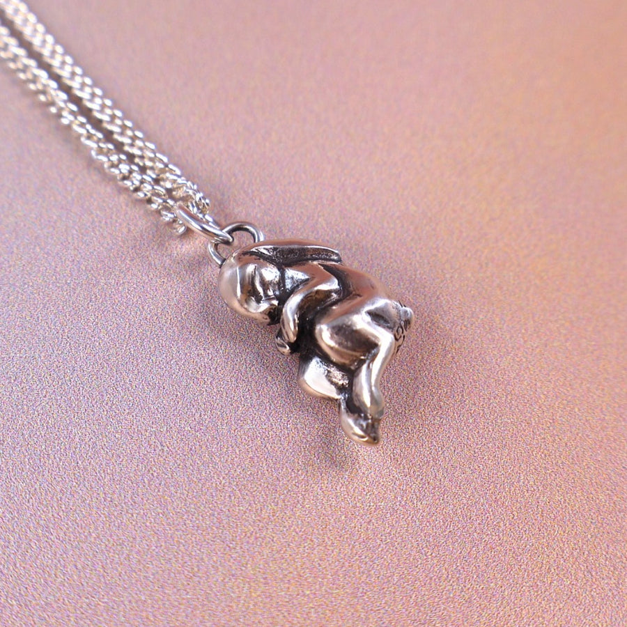 sleeping bunny necklace by xanne fran studios