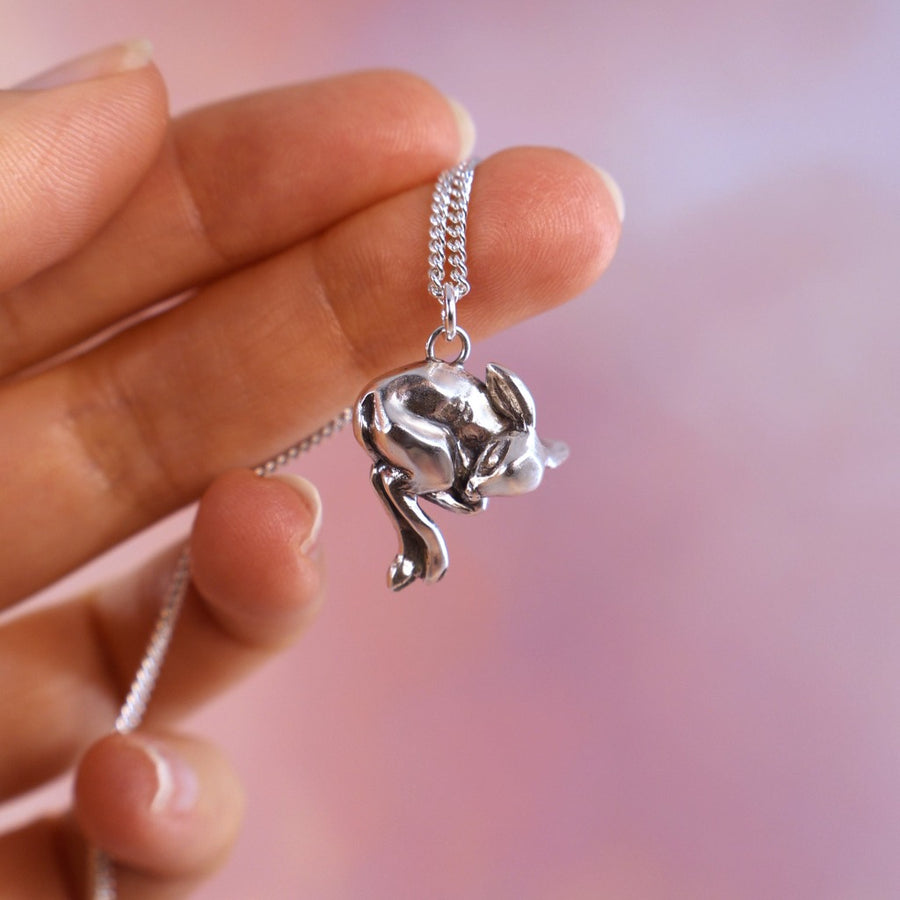sterling silver deer pendant by xanne fran