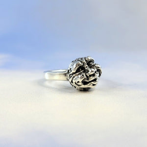 happy full moon crater face ring in sterling silver by xanne fran