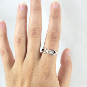 highly polished simple frog ring