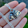 cute mothman pendant handmade by xannefran