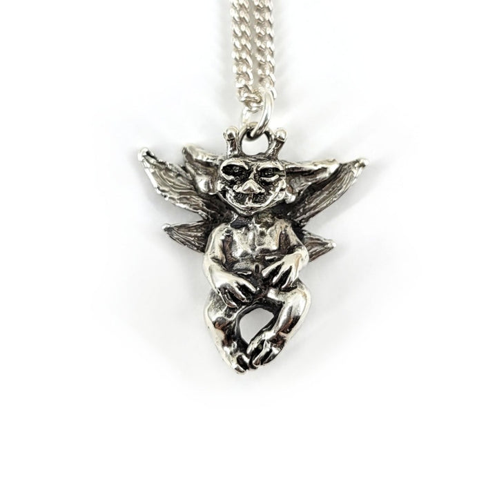sterling silver cornish pixie necklace
