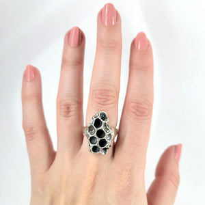 handmade beehive ring