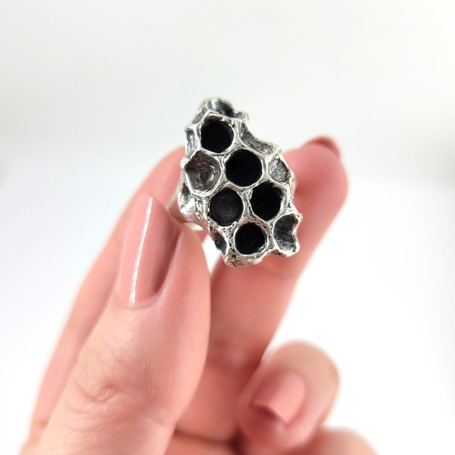 real honeycomb ring