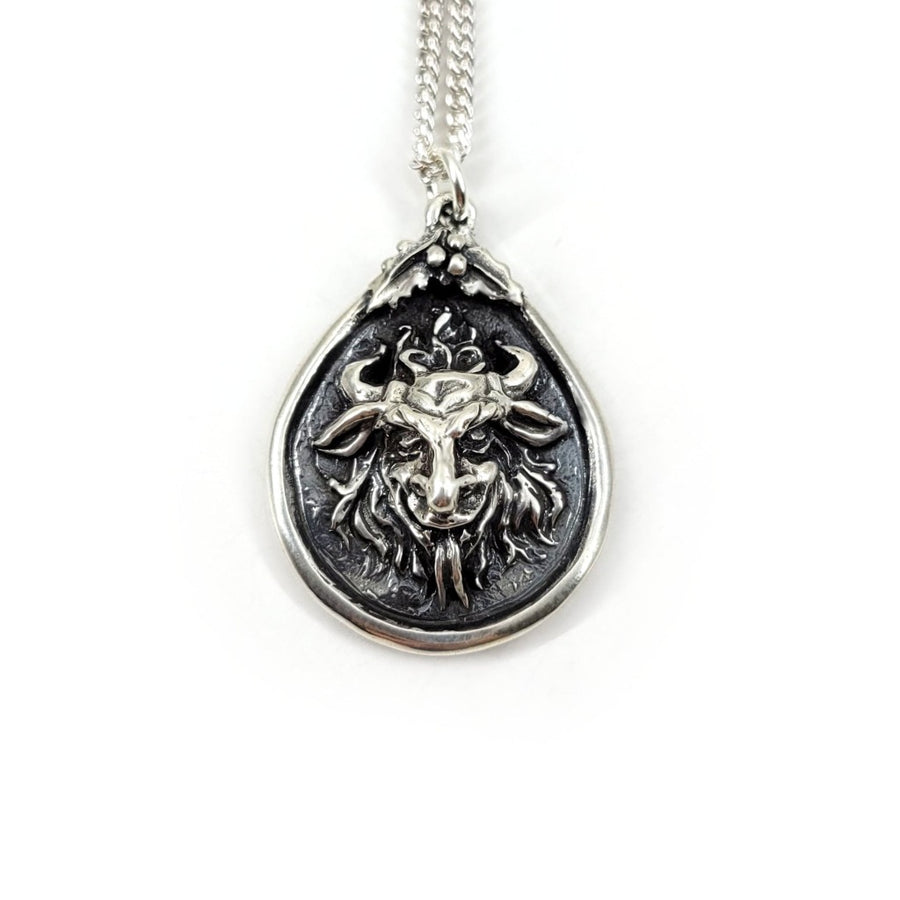 sterling silver krampus necklace