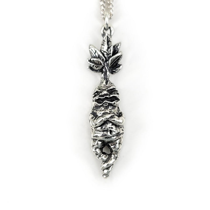 sterling silver mandrake necklace