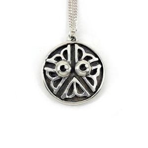 sterling silver roc flower necklace