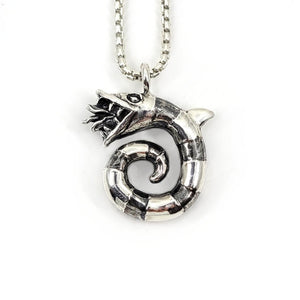 silver sandworm necklace