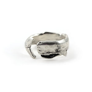 sterling silver sperm whale ring