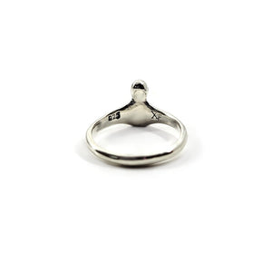 backside of silver alien ring
